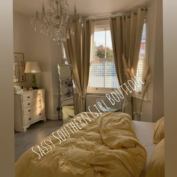 ⭐🆕 Boho vintage banana sunrise yellow duvet cover set - Picture 1 of 13